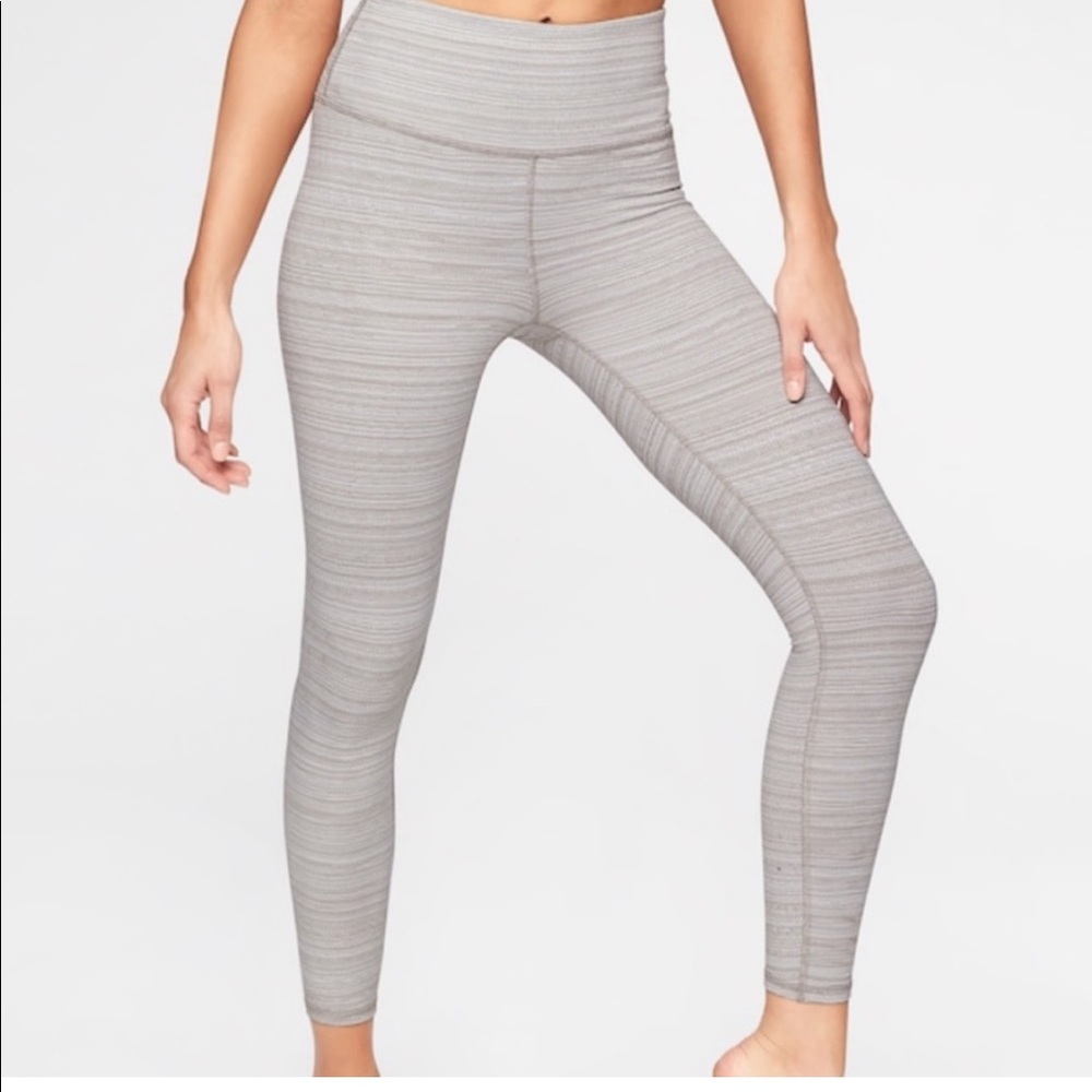 Athlete jacquard high waisted leggings grey